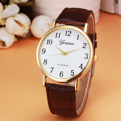 

Women relojes mujer 2018 Hotting Fashion Women Faux Leather Analog Quartz Wrist Watch Women Bracelet Watch Ladies Clock &Ff