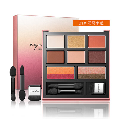 

Carslan big eyes picking eye color plate 01 evil pumpkin 145g eye shadow disk sunset disk powder fine color