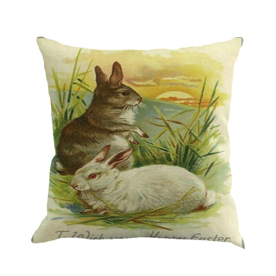 

〖Follure〗Easter Sofa Bed Home Decoration Festival Pillow Case Cushion Cover