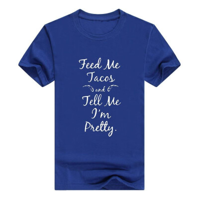 

Feed Me Tacos&Tell Me Im Pretty Funny Racerback Tops Mens t-Shirt