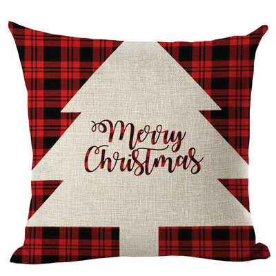 

〖Follure〗Merry Christmas Pillow Cases Linen Sofa Cushion Cover Home Decor Pillow Core