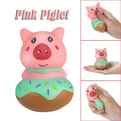 

Gotoamei Squeeze Stress Reliever Cute Pink Piglet Cream Scented Slow Rising Toys Gifts