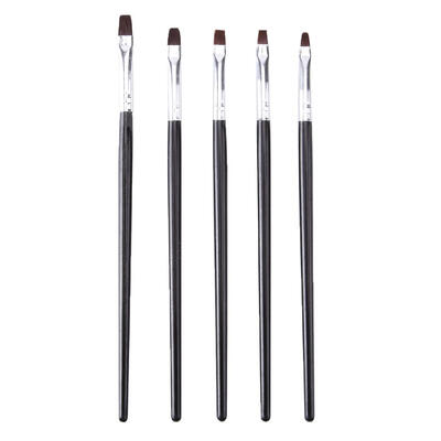 

5pcsSet Nail Art Brushes Wood Hnadle DIY UV Gel Painting Drawing Liner Pen