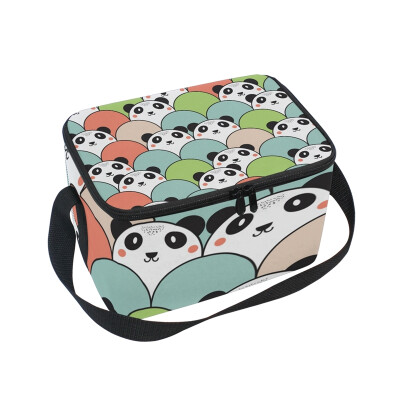 

ALAZA Lunch Box Insulated Cute Panda Lunch Bag Large Cooler Tote Bagfor Men Women