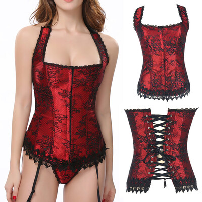 

〖Follure〗Women Underbust Lace Bandage Waist Trainer Corsets Shapewear Body Shaper
