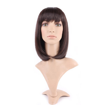 

Long Curly Synthetic Wig with Bangs Hair Wigs Heat Resistant Full Wig Full Head for Women