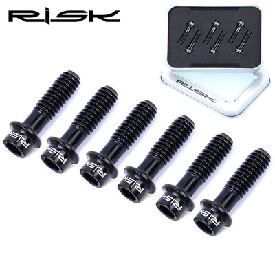 

6pcs MTB Bike Handlebar Hollow M5x18 Stem Fixing Screw Titanium Alloy Replaces