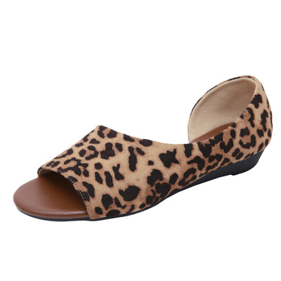 

Rose Womens Sandals Beach Shoes Fish Mouth Wedges Sandals Flat Peep Toe Slip-on Shoe