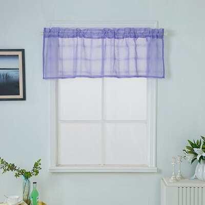 

Gobestart Valance Curtains Extra Wide&Short Window Treatment Kitchen Living Bathroom