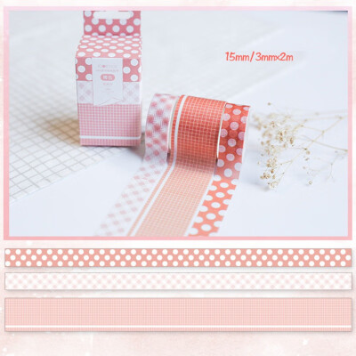 

3 PcsBox Fantasy Ocean Beautiful Flowers Plant Washi Tape DIY Decoration for Scrapbooking Masking Tape Adhesive Tape