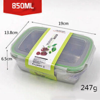 

Stainless Steel Food Storage Box Multifunctional Kitchen Home Lunch Box With sealing lids