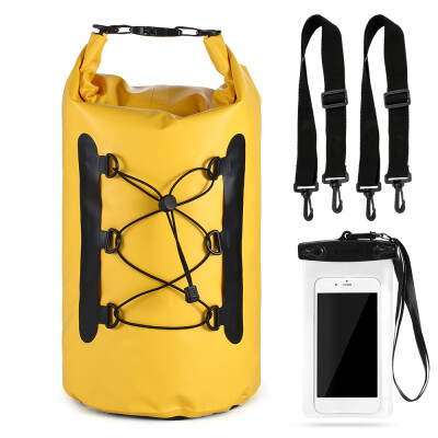 

15L Waterproof Dry Bag with Phone Case Bag Roll Top Dry Sack For Kayaking Boating Fishing Surfing Swimming Rafting