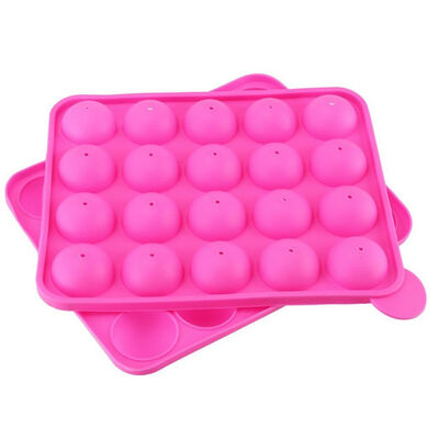 

20 Holes with Rod Silicone Lollipop Chocolates Mould DIY Cake Biscuits Baking Mould Kitchen Tools