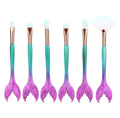 

Toponeto 6PCS Make Up Foundation Eyebrow Eyeliner Blush Cosmetic Concealer Brushes