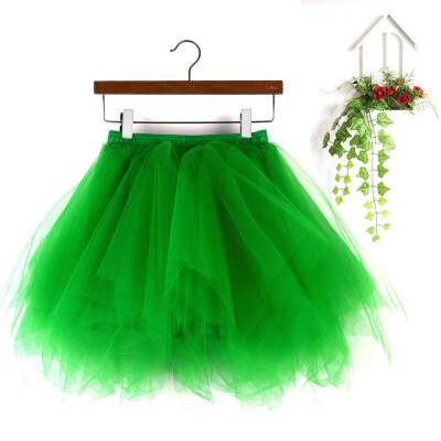 

Roseonmyhand Womens High Quality Pleated Gauze Short Skirt Adult Tutu Dancing Skirt