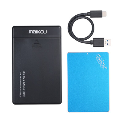 

MAIKOU Mobile SSD 60G120G240G360G480G1TB HDD Hard Drive Type-C&USB30 Universal Silvery&1TB
