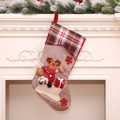 

Toponeto Christmas Tree Hanging Socks Stocking Candy Bag Xmas Decor Gift Solid Decor