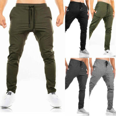 

Men Sport Pants Long Trousers Tracksuit Fitness Workout Joggers Gym Sweatpants