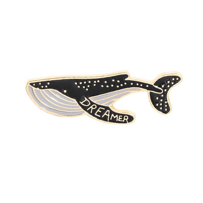 

1Pcs Shark Whale Brooch All-match Backpack Badge Denim Jeans Jewelry Accessories