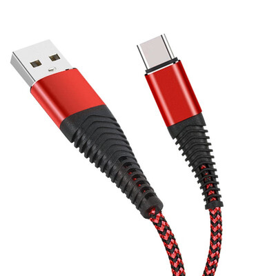 

High Tensile Micro USB Cable C Type-C 2A 8 Pin Charger Data Sync Nylon Braid Cable For iPhone Samsung Huawei Charging Cable
