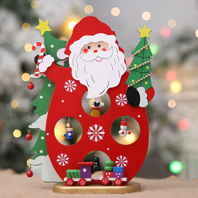 

Tailored Christmas Colorful Wooden Pendant Door Decorations Hanging Party Decor Ornaments