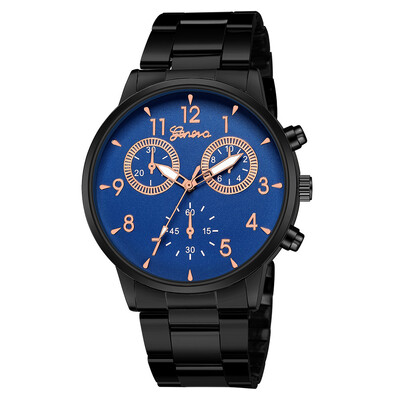 

Gobestart Fashion Geneva Women Stainless steel Watch Leisure Ladies quartz wristwatch