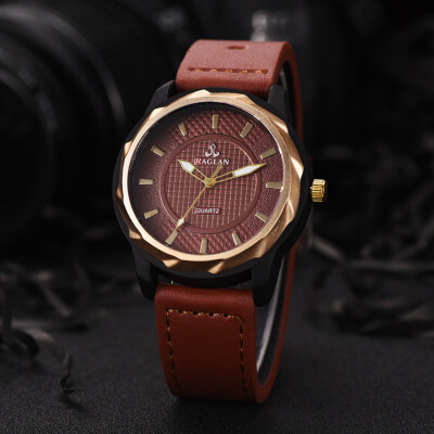 

Gobestart Fashion Men Quartz Watch High Quality Leather Mens quartz watch