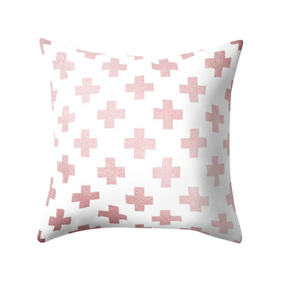 

〖Follure〗Rose Gold Pink Cushion Cover Square Pillowcase Home Decoratio