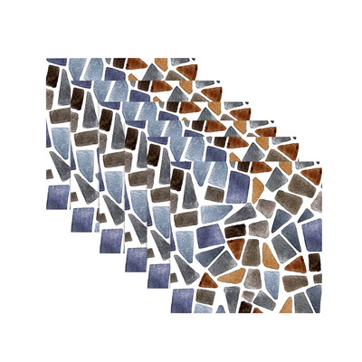 

〖Follure〗6pcs Tile Mosaics Tile Stickers Kitchen Bathroom Personality Anti-Tile Stickers