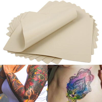 

10pcs Learning Blank Tattoo Tattooing Fake False Practice Skin Synthetic Tattoo Practice Skin