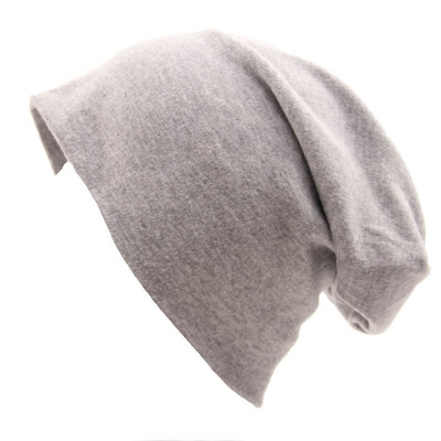 

Autumn&Winter New Women Unisex Knitted Cotton Hat Sports Street Style Solid Color Hip Hop Casual Loose Button Lazy Hat