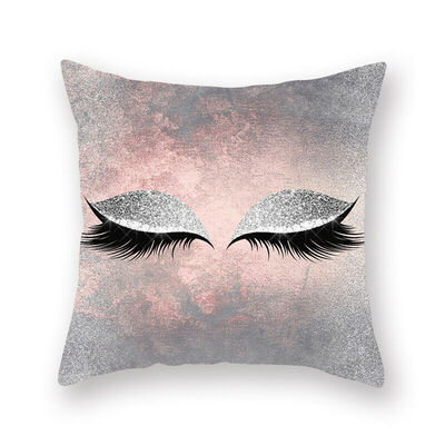 

Eyelash Lash Square Home Sofa Decor Pillow Cover Case Cushion Cover Size 18