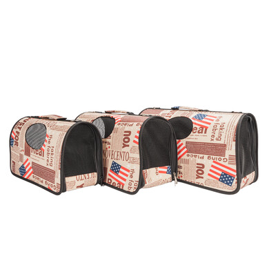 

Dogs Cats Travel Bag Folding Carrier Cage Collapsible Crate Tote Handbag