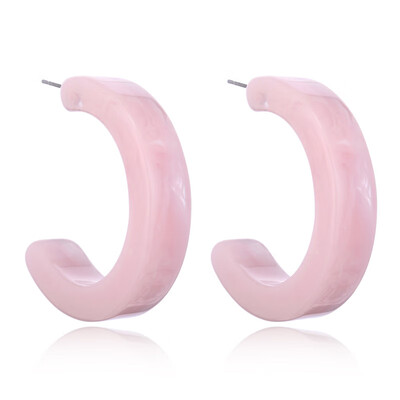 

EK837 Fashion Bohemia Acrylic Acetate Hoop Earrings for Women Vintage Leopard Print Circle Earring ZA Jewelry Female Brincos