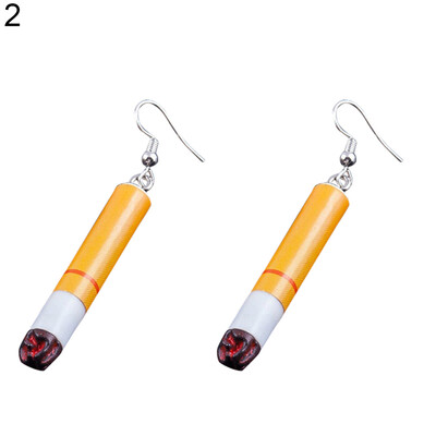 

Funny Women Cigarette Butts Pendant Hook Dangle Earrings Party Jewelry Gift