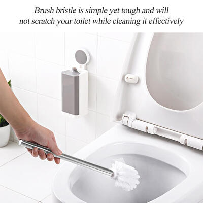 

Greensen Toilet Brush Set Toilet Brush Holder Strong Bristles Brush Caddy for Bathroom Cleaning