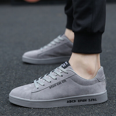 

Mens Shoes Autumn New Korean Sports&Leisure Shoes Black Board Shoes