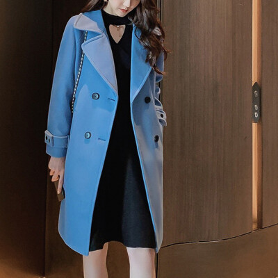 

Tailored Womens Winter Lapel Wool Coat Trench Jacket Long Overcoat Outwear