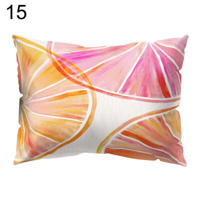 

Romantic Flower Stone Pattern Throw Pillow Case Cushion Cover Bedding Articles