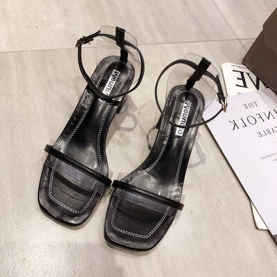 

Sandals fairies wind summer fashion buckle heels heels