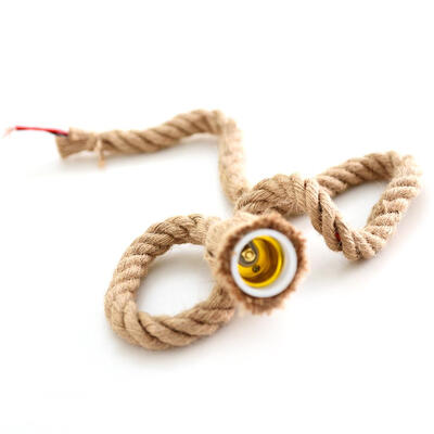

Vintage Hemp Rope Electric Wire Cord for DIY E27 Edison Bulb Pendant Light