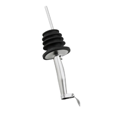 

304 Stainless Steel Wine Pourer Beer Liquor Olive Oil Bottle Pour Spout Nozzle Barware Rubber Cork Stopper Plug Dispenser