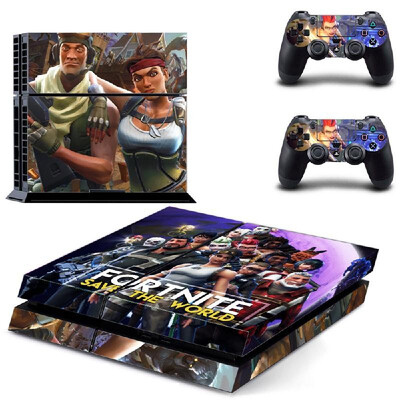 

Removable PS4 Skin Game Machine Accessories Stickers PVC Material No Air Bubbles Two Controllers Sticker