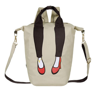 

Multifunction Women Mini Backpack Nylon High Heel Print Shoulder Bags