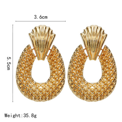

F32 Multi Designs Wholesale Fashion Jewelry Women Metal Vintage Statement Clear Crystal Drop Earrings For Women Metal Earring