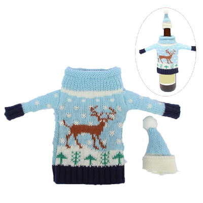 

New Christmas Wine Bottle Cover Christmas Wine Bottle Decoration