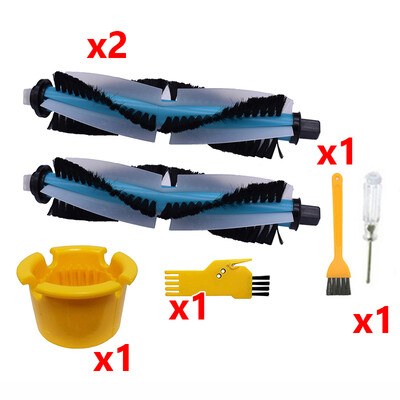 

6pcs Sweeper Kit Main Brushes For Cecotec Conga 1390 1290 Robot Vacuum Cleaner