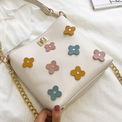 

Hong Kong-style women2019 new style womens bag fashion handbag chain single-shoulder bag tide bucket bag