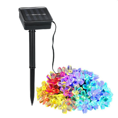 

Solar String Lights 23ft 50 LED Peach Blossom Rope Light 8 Modes Multicolor for Party Garden Home Festival Decoration