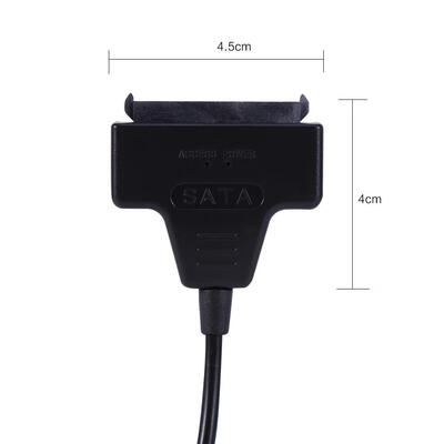 

Greensen SATA CableSATA 7 15 22 Pin to USB 20 Cable Adapter for 255 HDD Hard Disk Drive With USB Power Cable